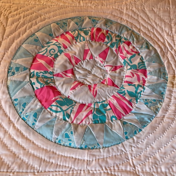 Handmade Quilt with Lilly Pulitzer Fabric - Picture 3 of 4